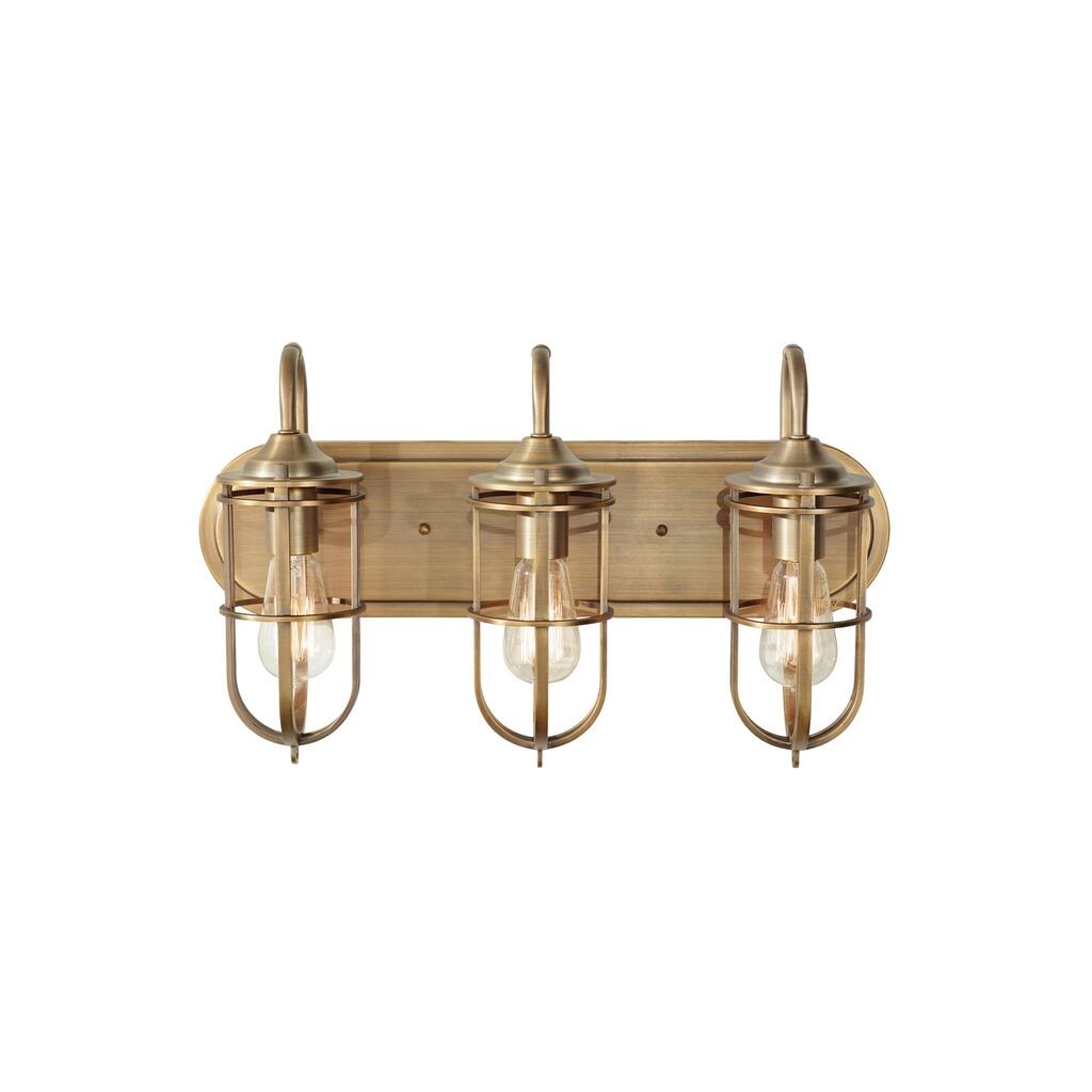 Feiss Urban Renewal 3 - Light Vanity Strip, Dark Antique Brass