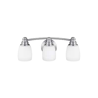 Feiss Bentley 3 - Light Vanity Fixture, Chrome