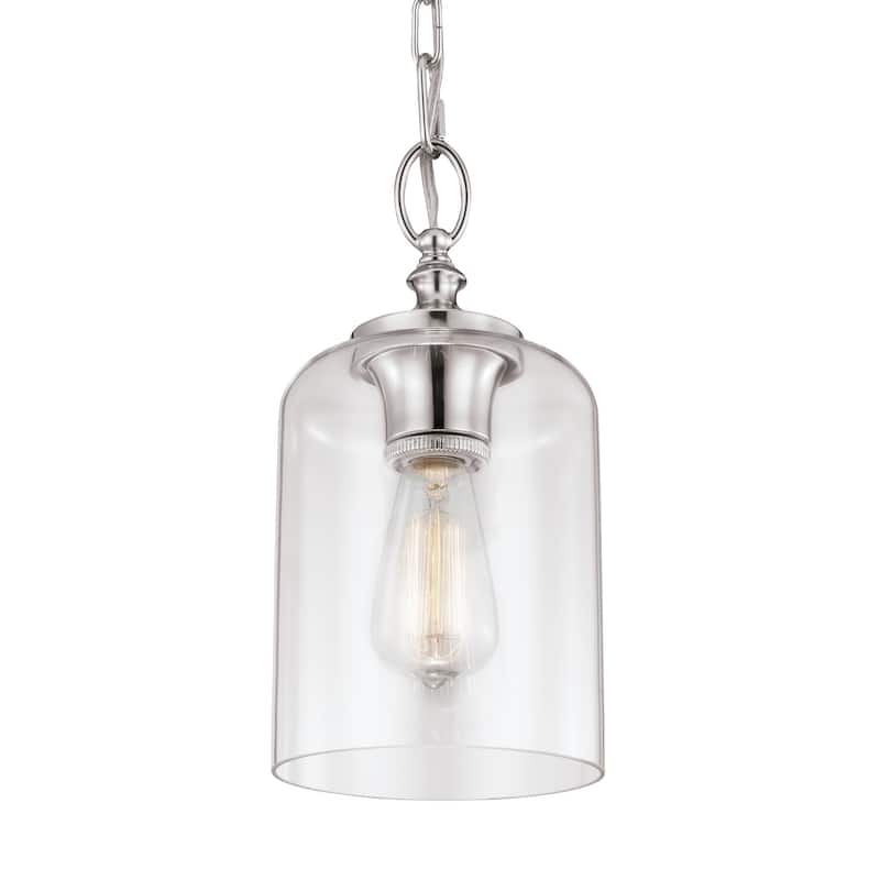 Hounslow Mini Polished Nickel 1-light Pendant