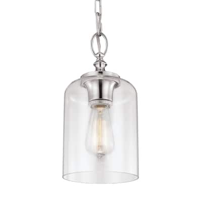 Hounslow Mini Polished Nickel 1-light Pendant
