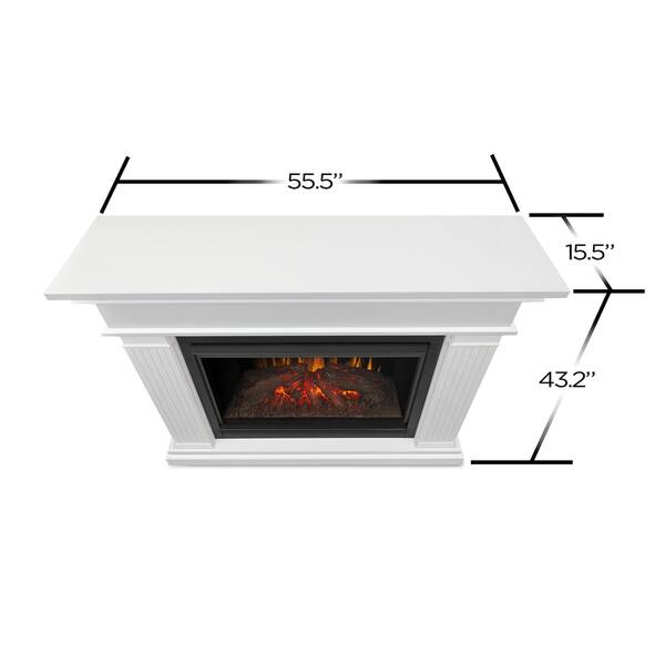 Kennedy Grand Electric White Fireplace by Real Flame