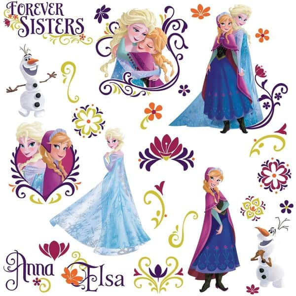 slide 2 of 4, Frozen Spring Peel and Stick Wall Decals