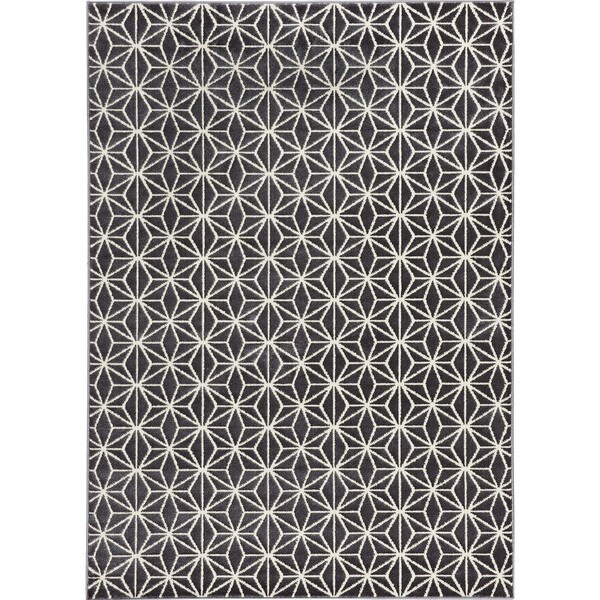 Loft Modern Geometric Star Grey Rug