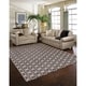 preview thumbnail 2 of 1, Loft Modern Geometric Star Grey Rug (7'10 x 10') - 7'10" x 10'