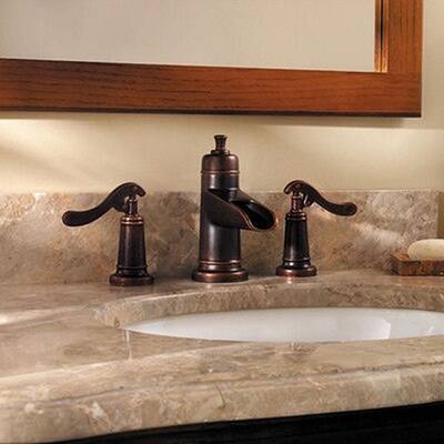 Pfister Ashfield Lavatory 49 Widespread Faucet F-049-YP1U Rustic Bronze