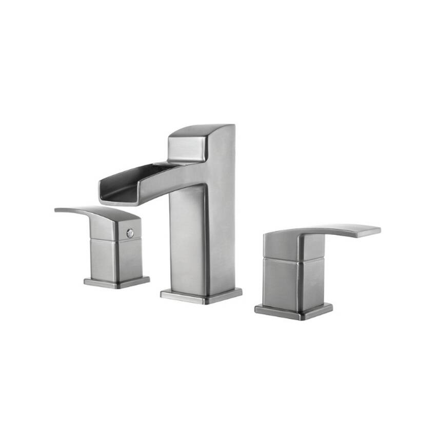 Pfister Kenzo Lavatory 49 KZ 8IN Widespread 2-handle Brushed nickel Faucet