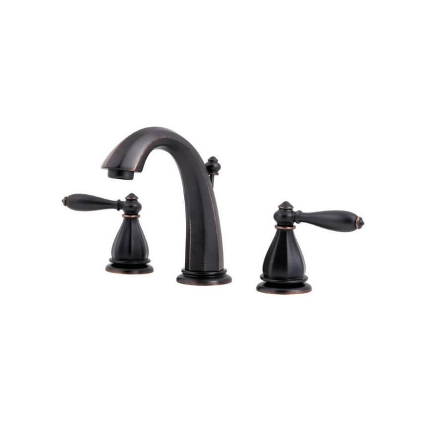 Pfister Portola Lavatory 49 PO 8IN 2-handle Widespread Tuscan Bronze Faucet