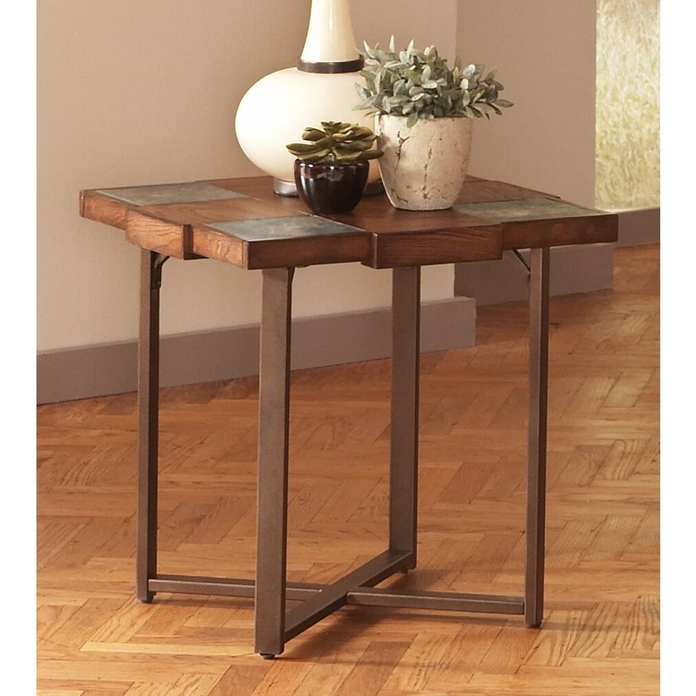 Steve Silver Winston Slate Inlay Side Table