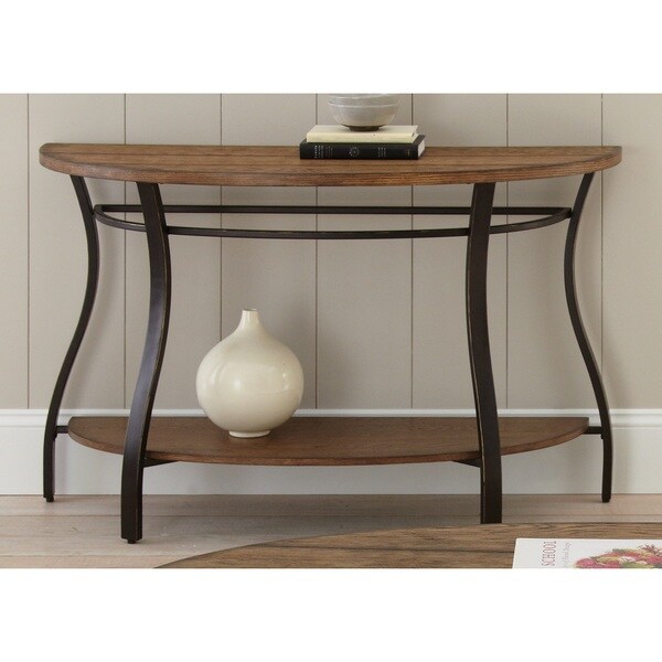 Dante Wood and Metal Sofa Table by Greyson Living Free Shipping Today