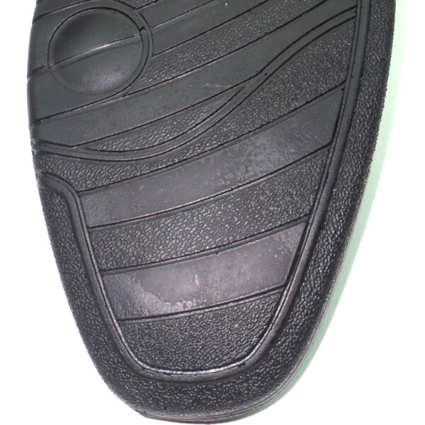 blue leatherette slip on loafer