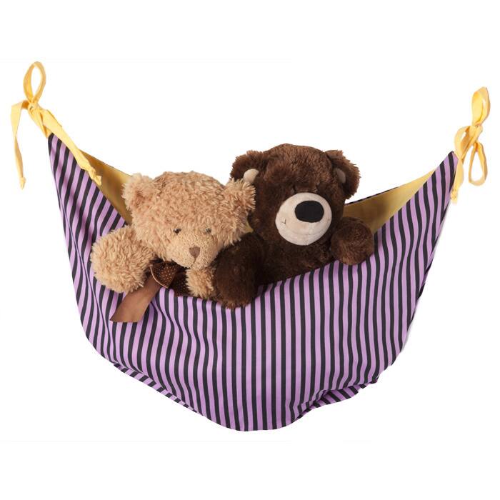 Sassy Shaylee Purple Striped Toy Bag