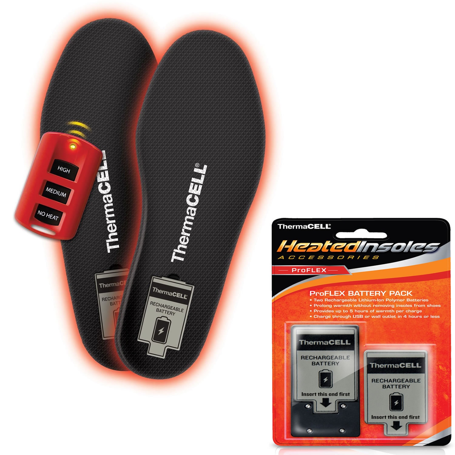 thermacell heated insoles xl
