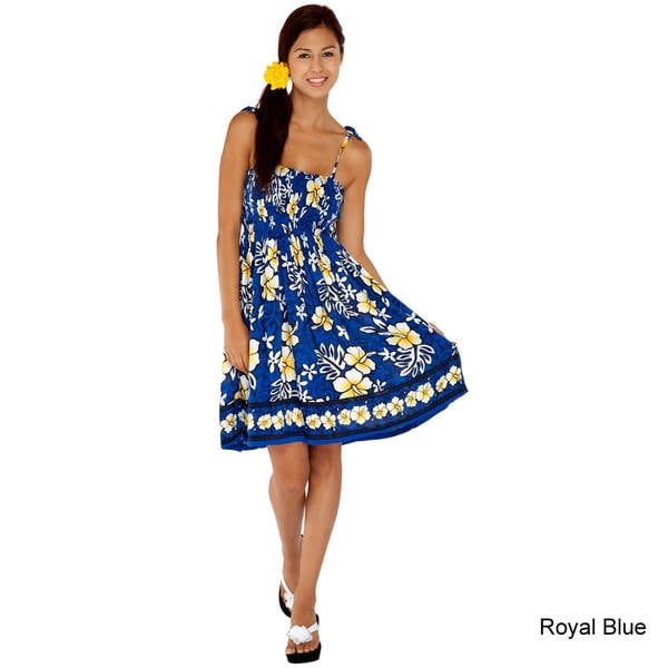 blue and yellow sundress