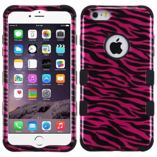 INSTEN Tuff Dual Layer Hybrid Rubberized Hard PC/ Silicone Phone Case Cover  For Apple iPhone 6 Plus/ 6+ 5.5-inch (As Is Item) - Bed Bath & Beyond -  14215002