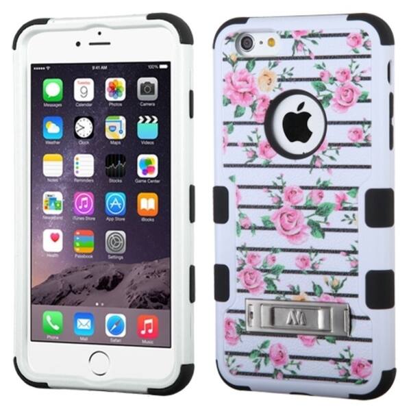 INSTEN Tuff Dual Layer Hybrid Rubberized Hard PC/ Silicone Phone Case Cover  For Apple iPhone 6 Plus/ 6+ 5.5-inch (As Is Item) - Bed Bath & Beyond -  14215002