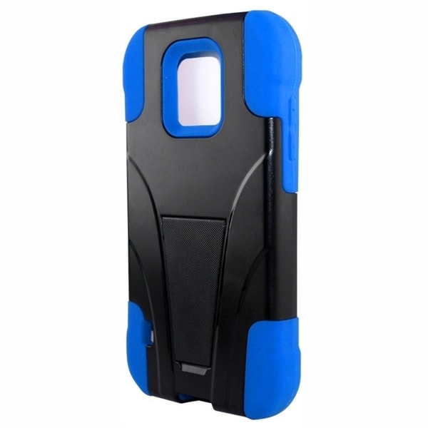 INSTEN Advanced Armor Hybrid Stand PC/ Silicone Phone Case Cover With