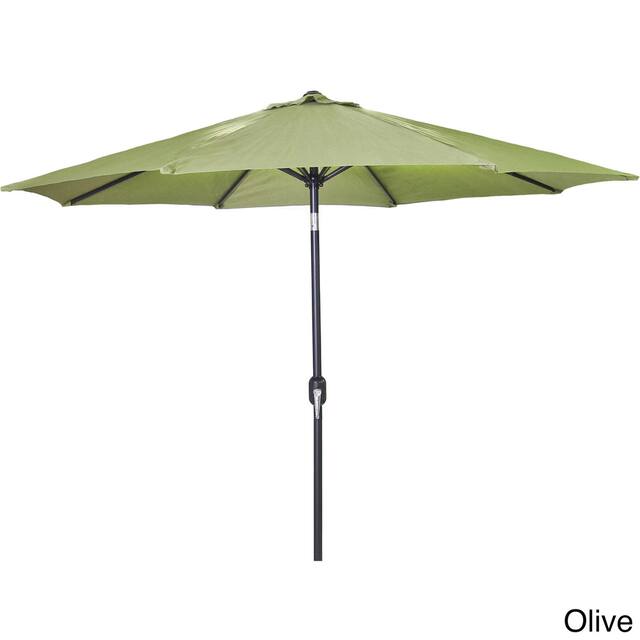 Jordan Manufacturing 9-foot Steel Market Umbrella - Olive