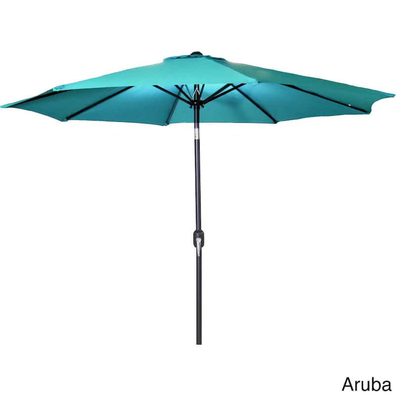 9-foot Steel Outdoor Patio Umbrella - Aruba