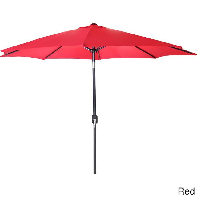 Jordan Manufacturing 9-foot Steel Market Umbrella - Red