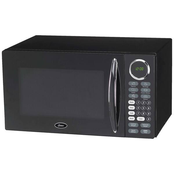 Shop Oster Black 0 9 Cubic Foot Digital Microwave Oven Free