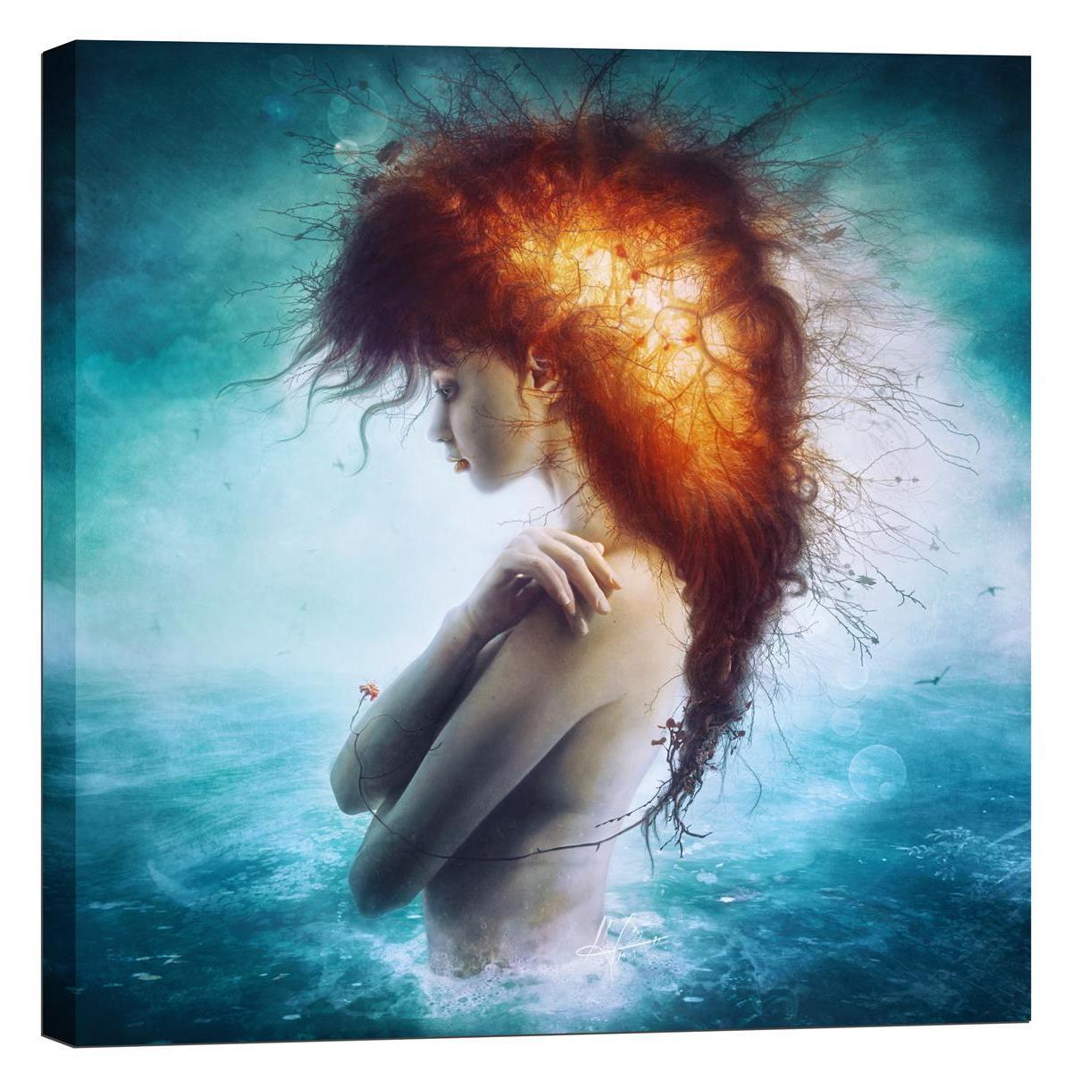 Cortesi Home Delirium by Mario Sanchez Nevado Giclee Canvas Wall Art 28 x 28 Green