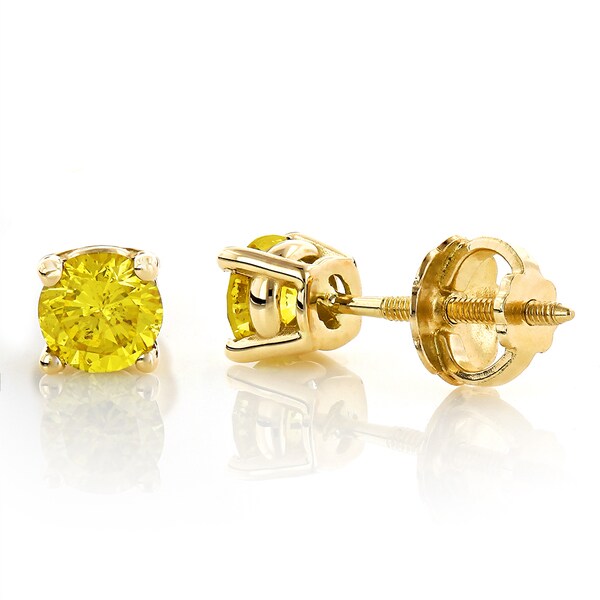 10k Yellow and White Two Tone Gold Heart Shape Pave Set Round Diamond Small Stud Earrings .05 cttw 10k Yellow and White Two Tone Gold Heart Shape Pave Set Round Diamond Small Stud Earrings .05 cttw