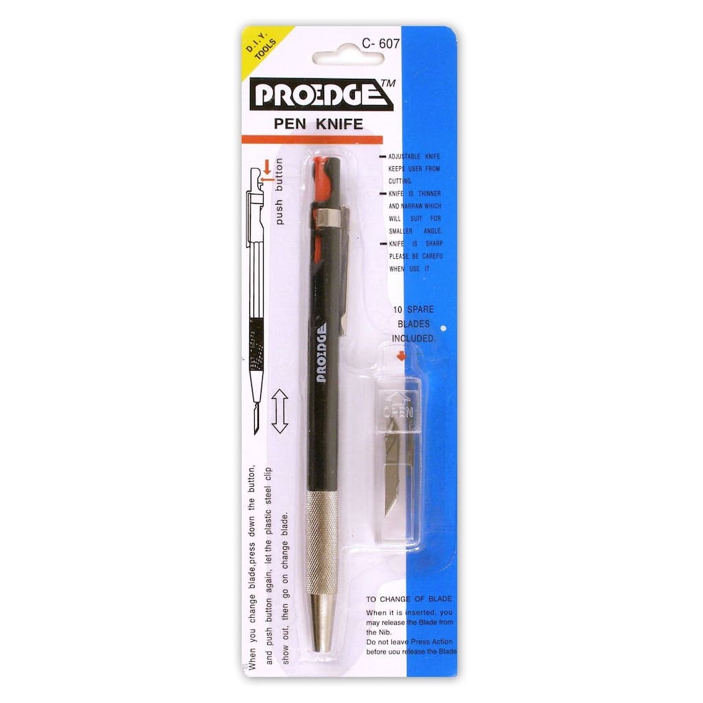 ProEdge Retractable Pen Knife (Pack of 2)