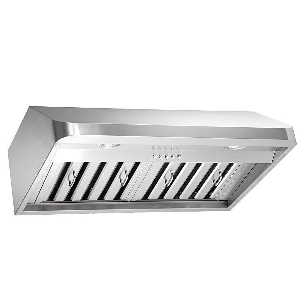 Kobe Brillia 36 Inch Under-Cabinet Mount Range Hood with LED Light and QuietMode
