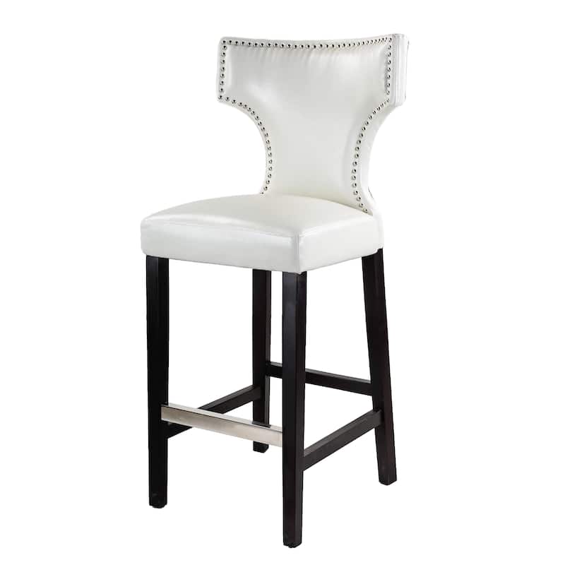 Aiden Bar Height Stool with Metal Studs (Set of 2)