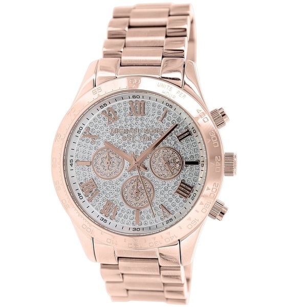 Michael Kors Womens MK5503 Bradshaw Rose Gold Tone Chronograph