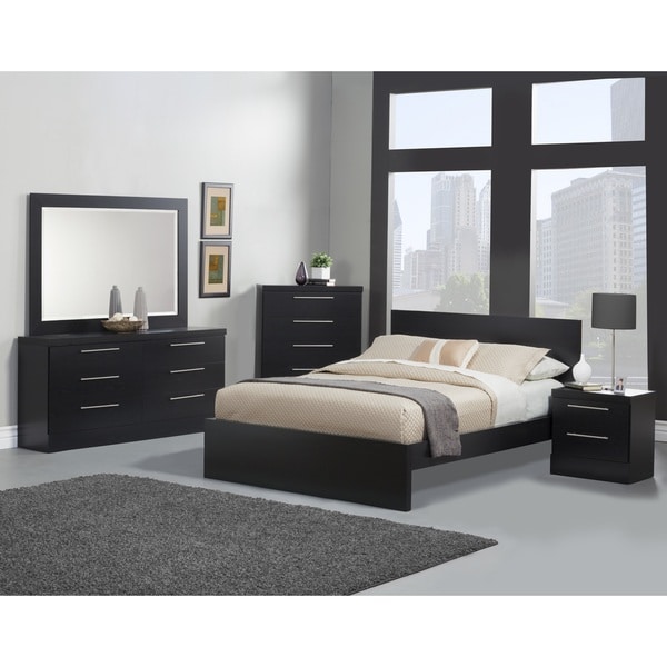 Sandberg Furniture Diamante Bedroom Set - Free Shipping ...