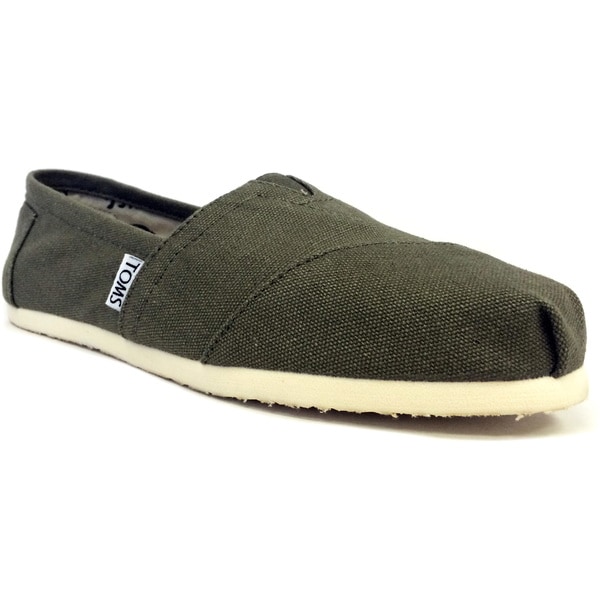 toms shoes olive green