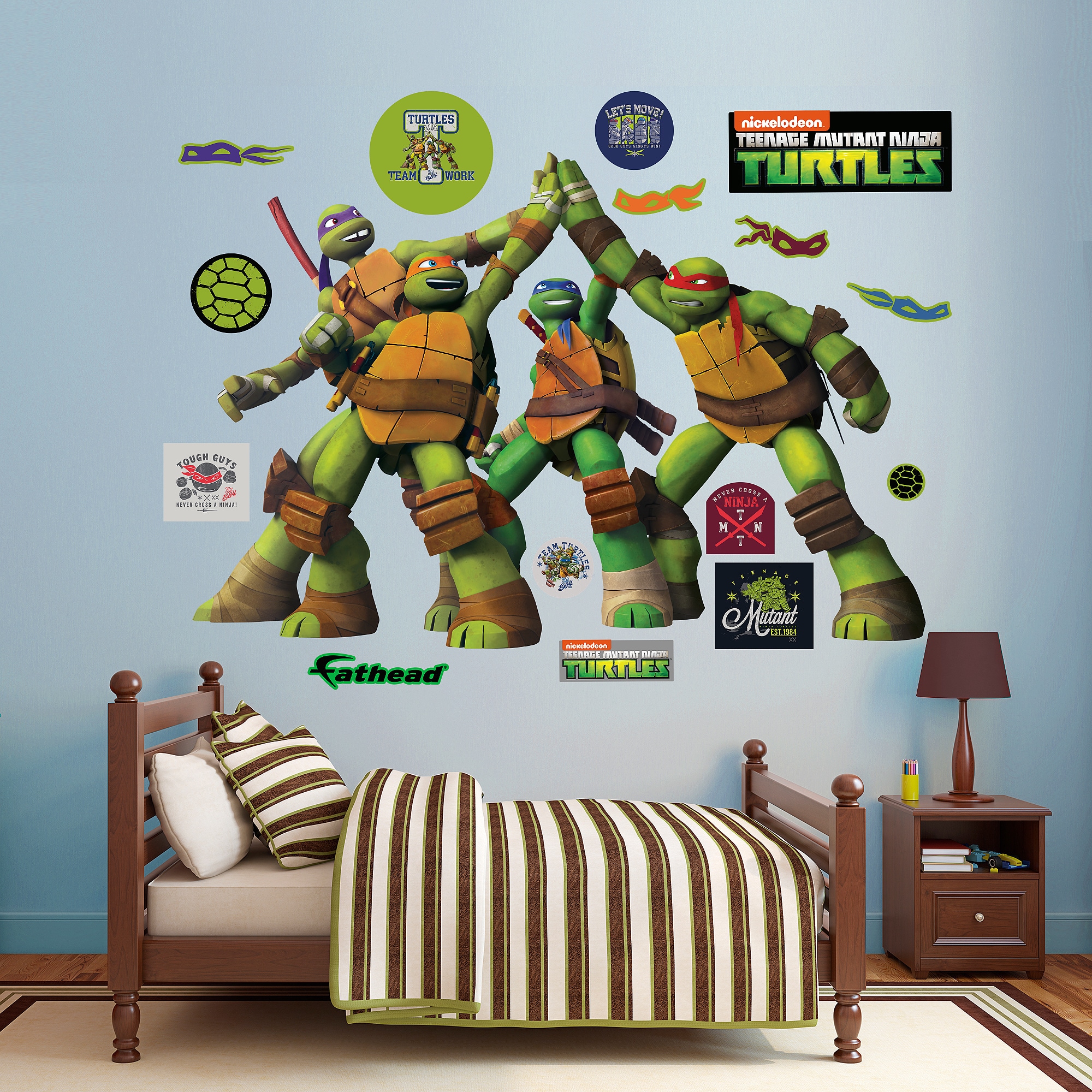 Teenage Mutant Ninja Turtles Cartoon Vinyl Sticker Decal WALL