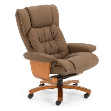 Vinci Tan Nubuck Bonded Leather Office Chair