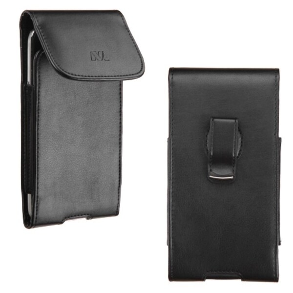 Shop Insten Black Vertical Pouch with Magnetic Flip Belt Clip for Apple ...