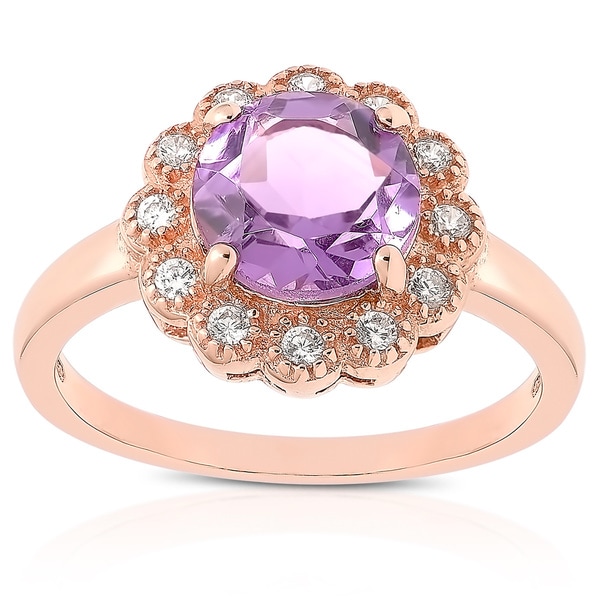 roae gold and amethyst flower dolce giovanna