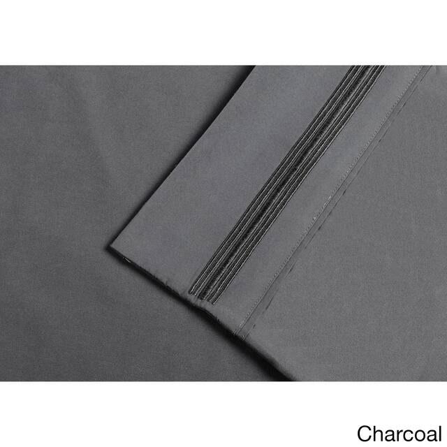 Superior Embroidered Microfiber Deep Pocket Bed Sheet Set