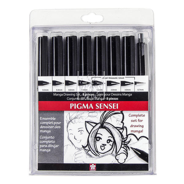 Sakura Manga Comic Pro sketching & inking set of 6 (Pack of 2)