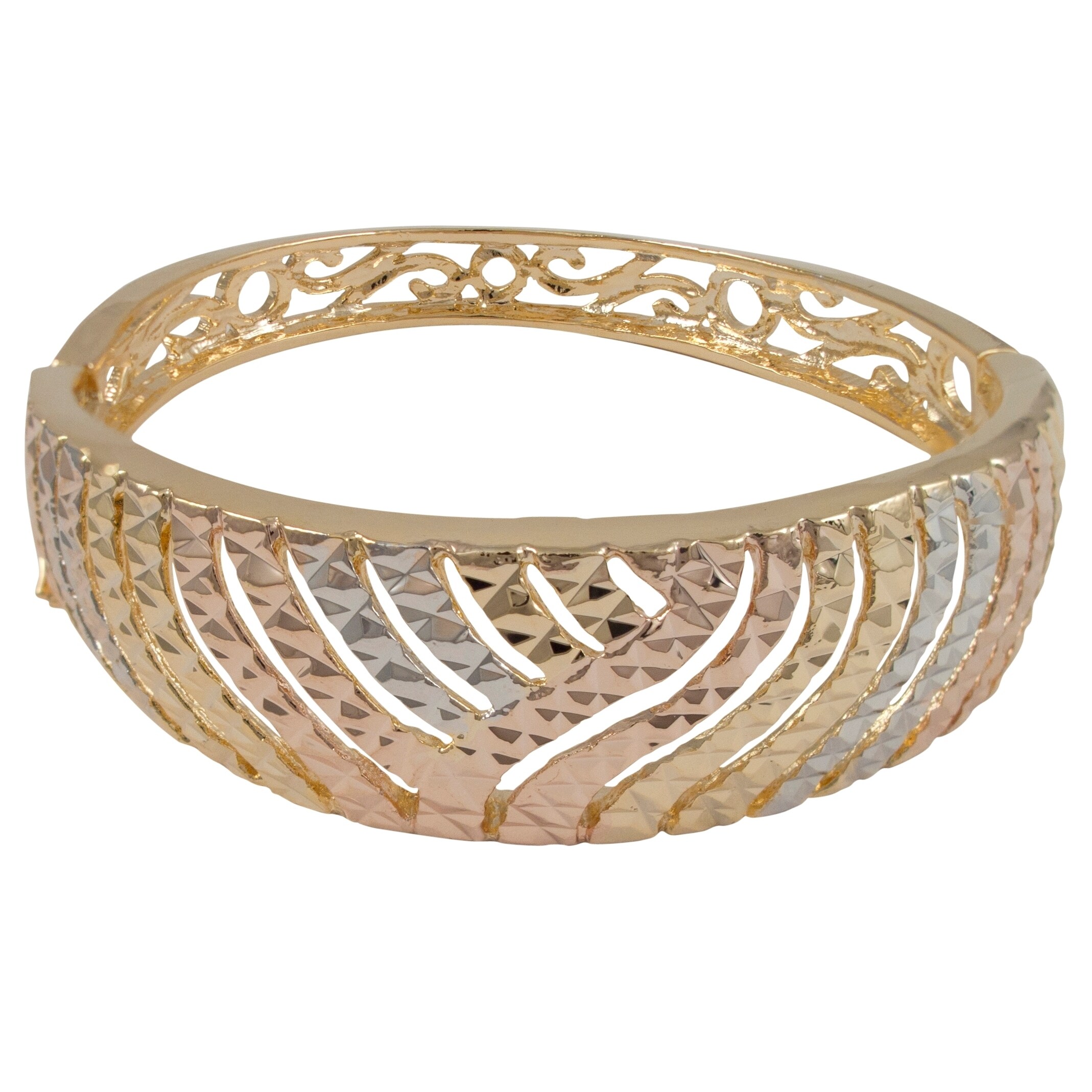 wide gold bangle bracelet