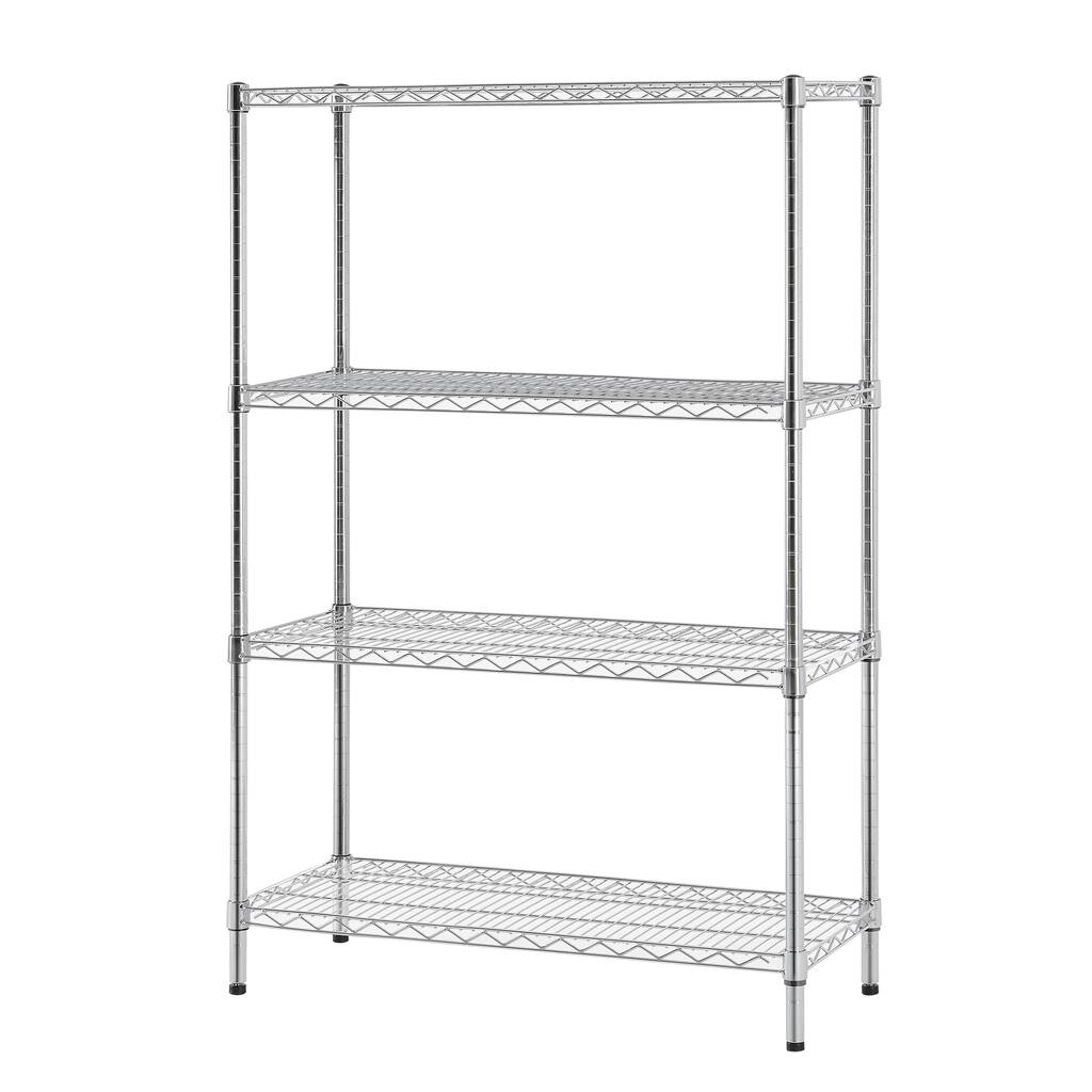 Excel Chrome (54 in. H x 36 in Wide x 14 in. D) Multi-Purpose 4-tier Wire Shelving