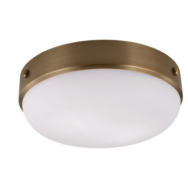 Cadence Dark Antique Brass 2 light Flush Mount Fixture