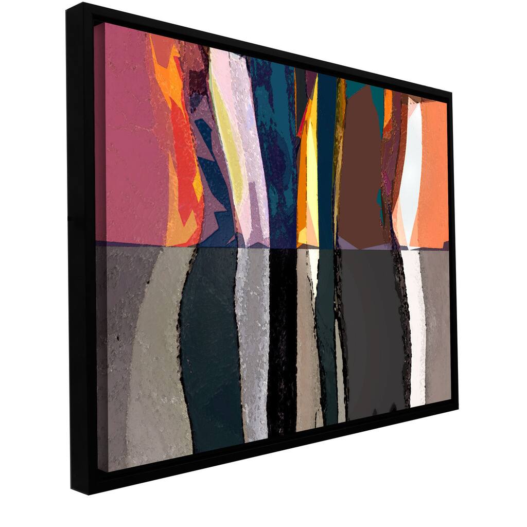 ArtWall Dean Uhlinger 'Geometric Evolution' Floater Framed Gallery-wrapped Canvas