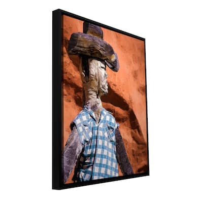 ArtWall Dean Uhlinger 'Guardian Of The West' Floater Framed Gallery-wrapped Canvas