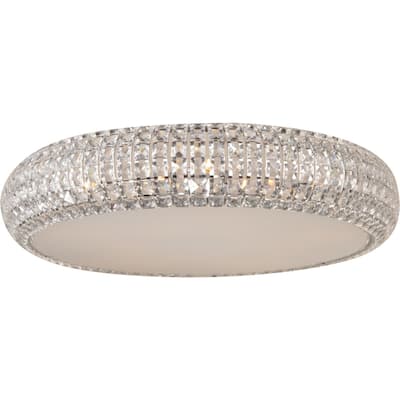 Bijou Chrome 4-light Flush Mount