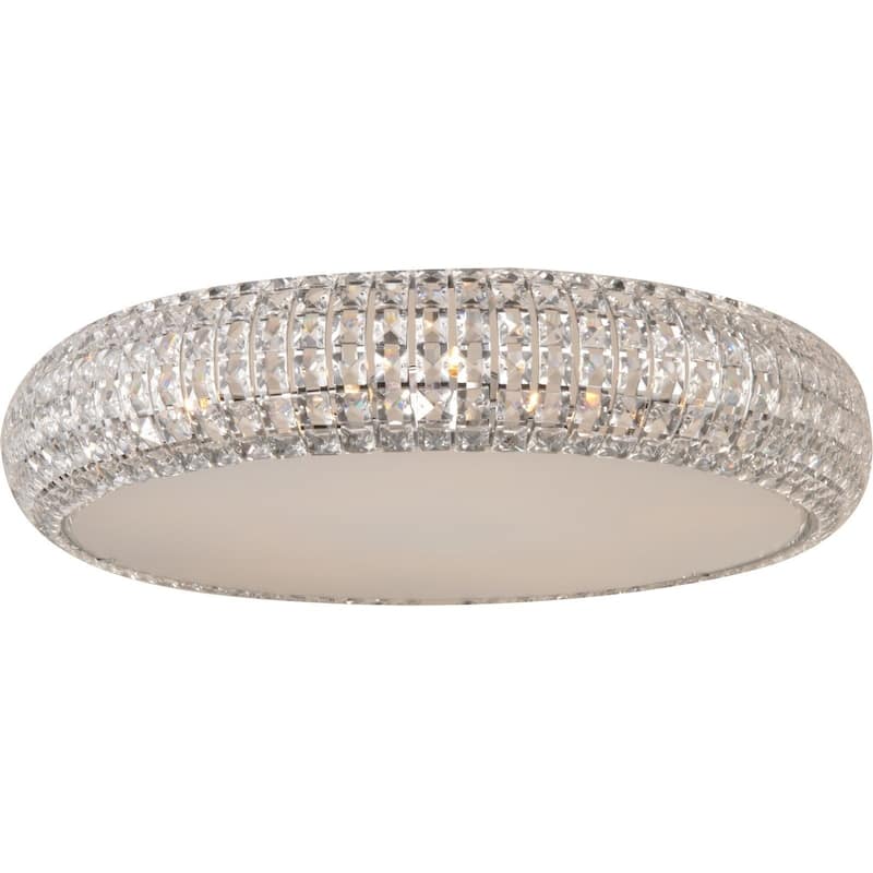 Bijou Chrome 4-light Flush Mount