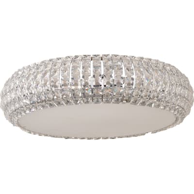 Bijou Chrome 6-light Flush Mount