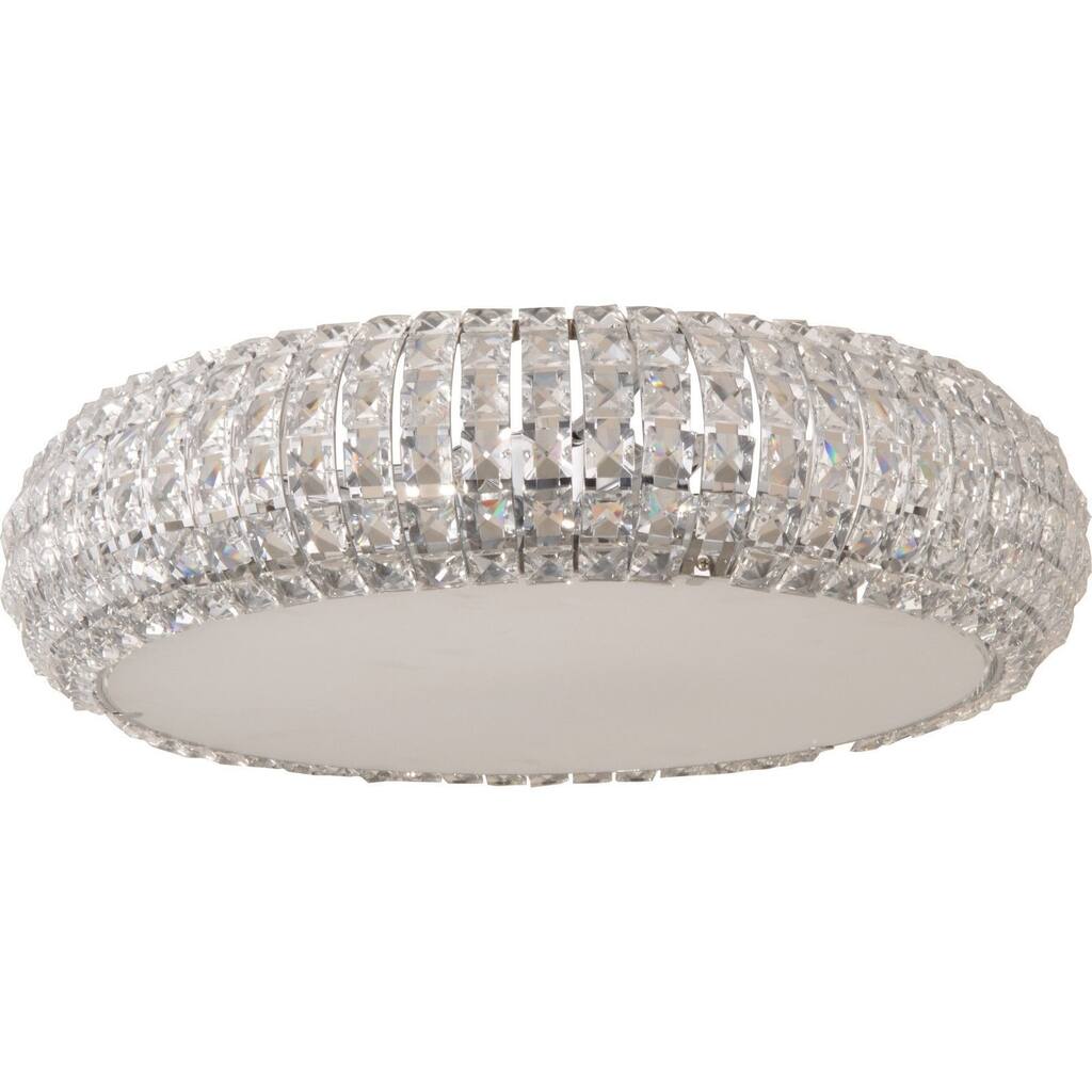 Bijou Chrome 6-light Flush Mount