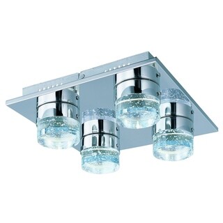 Fizz IV Chrome 4-light Flush Mount