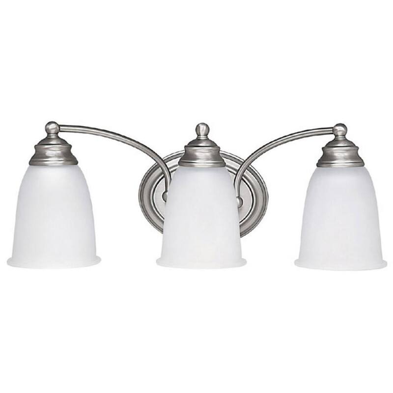 Transitional 3-light Matte Nickel Bath/Vanity Light - Matte Nickel