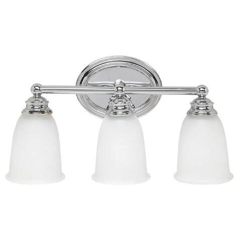 Transitional 3-light Chrome Bath/Vanity Light